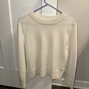 Abercrombie & Fitch Cream Crew Neck Sweater